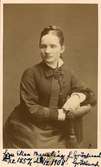 Fru Ellen Meurling. Född 25/12 1857, död 8/12 1908. Gift med kyrkoherde Charodotes Meurling, Kristdala, född 19/11 1847, död 17/6 1923.