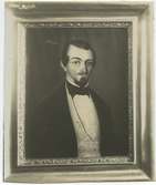 Dahlerus, Aron. Född 1827, död i Australien. Handlare i Stockholm 1851-56.
Oljemålning signerad G. Lindblom 1849.