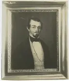 Dahlerus, Aron. Född 1827, död i Australien. Handlare i Stockholm 1851-56.
Oljemålning signerad G. Lindblom 1849.