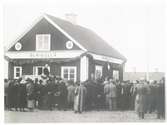 Från den vid Ydrefors station under år 1924 av Landshövding J Falk förrättade invigningen av Vimmerby - Ydre Järnväg.