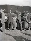 Försäljning vid ett marknadsstånd i Rockneby.