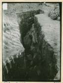 Utgrävningar vid dåvarande lasarettet 1925.