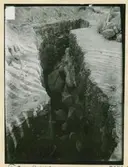 Utgrävningar vid dåvarande lasarettet 1925.