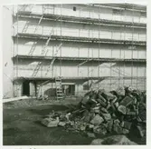 Byggnadsställning på Kalmar slott.