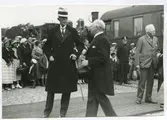 Gustav V på Kalmar Central 1930-1935.