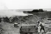 Kalkbränning i Degerhamn 1906.