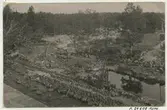 Vägbygge på 1920-talet.