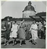 Danska kungafamiljen lämnar Kalmar slott.