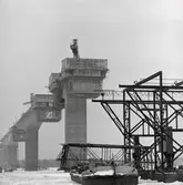 Vy från byggandet av Ölandsbron.