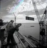 Vy från byggandet av Ölandsbron.