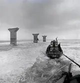 Vy från byggandet av Ölandsbron.