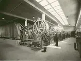 Kalmar Nya Tapetfabrik. Trycksal. Tapetmaskiner med remdrift.