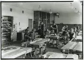 Träslöjd på Lindöskolan 1945-09-18.