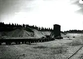 Skånska Cement, järnväg vid grustag.