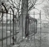 En grind till Gamla kyrkogården i Kalmar.