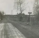Länsgränsen vid Åtvidabergsvägen, 1954.