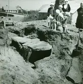 Kistan med undre takhällslagret synligt.