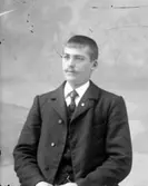 Ateljé. 
Herre. 
Fotograf: Ellen Kock? Axel Lundbäck m.fl.
Gullspångssamlingen.
Bilder från Gullspång med omnejd.