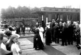 Skara.
Järnvägen.
Prins Carl besöker Skara i samband med invigningen av Västergötlands Museum år 1919.