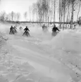 Motorcross på Dala-banan, Lundsbrunn, 20/2 1955.