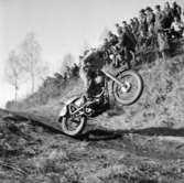 Motocross på Dala-banan, Lundsbrunn, 17/4 1955.
