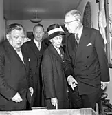 Skara. Kungabesök på museet 23/5 1963 vid 100-årsjub.