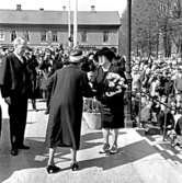 Skara. Kungabesök på museet 23/5 1963 vid 100-årsjub.