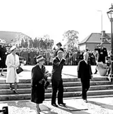 Skara. Kungabesök på museet 23/5 1963 vid 100-årsjub.