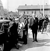 Skara. Kungabesök på museet 23/5 1963 vid 100-årsjub.