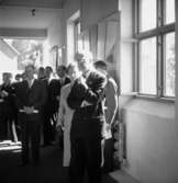 Skara. Kung Gustaf VI Adolf på Hushållningssällskapets utställning 14-16 juni 1957.