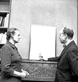 Skara. Biskopinnan Danell och pastor Glemme 1960.