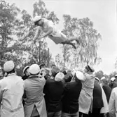 Skara läroverk.
Simning, 1965.