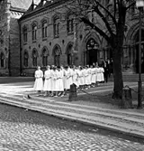 Skara. 
Konfirmation 1955.