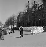Skara. 
Konfirmation 1957.
