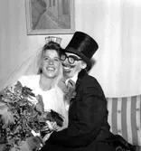 Skara. 
Möhippa på Järnvägshotellet 21.9.1964.