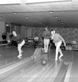 Skara. Bowling i Idrottshallen 1962.