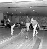 Skara. Bowling i Idrottshallen 1962.