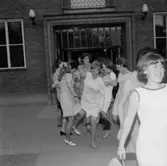 Utsparksfest 1967, avgångsklass. 
