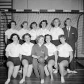 Seminariets handbollslag 1954. Lagledare Ingemar Alexandersson (Alex).
