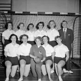 Seminariets handbollslag 1954. Lagledare Ingemar Alexandersson (Alex).