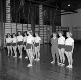 Seminariets handbollslag 1954. Lagledare Ingemar Alexandersson (Alex).