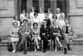 Avgångsklass 1964, 1-årig vävkurs. 
I första raden lärarna Kerstin Sjögren, Gösta Svensson, Kerstin Persson, Arne Bergendahl, Britta Ekberg, Alf Lundberg.