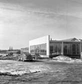 Skara. Idrottshallen bygges 15/3 1963.

Foto: Stig Rehn 3. (?).