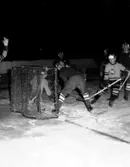 Skara. Ishockey SI-Elfsborg 11/1 1955.

SI=Skara Idrottsförening.