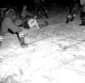 Skara. Idrott: Ishockey 21/1 1955.