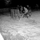 Skara. Idrott: Ishockey 21/1 1955.