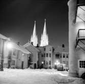 Vinterkväll, Hallbergs gård, Marumsgatan, 1956.