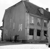 Skara. Marumsgatan. Zettervallska huset, bild tagen vid uppmätning före rivning 1962.