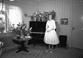 Skara. 
Barbro Hallberg, konfirmation 1959.