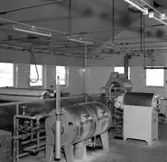 Skara. El-tvätten (maskintvätten) i Qvänsels uthus 1958.